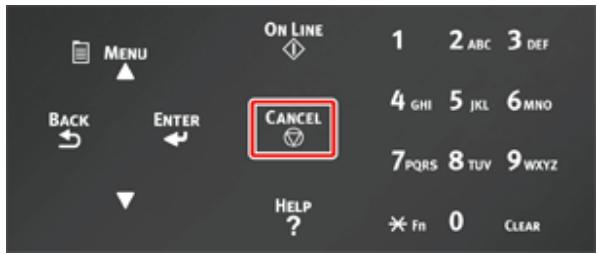 OKI C834DNW - Annulation de l'impression - 1