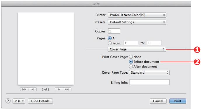 OKI PRO6410 - PAGE DE COUVERTURE MAC OS X - 1