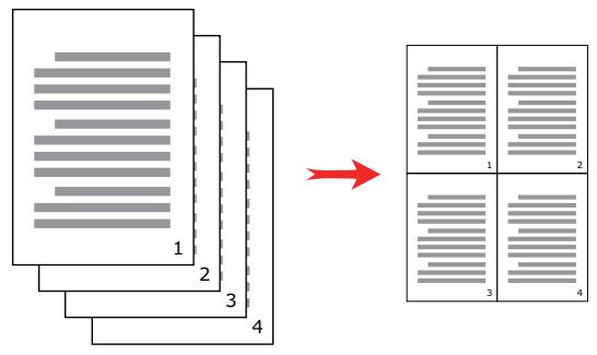 OKI PRO6410 - IMPRESSION DE PAGES MULTIPLES SUR UNE SEULE FEUILLE (IMPRESSION MULTIPLE) - 1