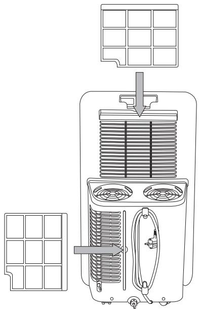 TROTEC PAC 3550 PRO - Insérez à nouveau le filtré à air dans l'appareil. - 2