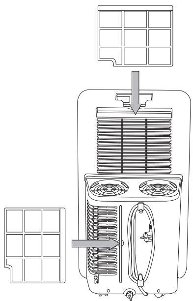 TROTEC PAC 3550 PRO - Insérez à nouveau le filtré à air dans l'appareil. - 1
