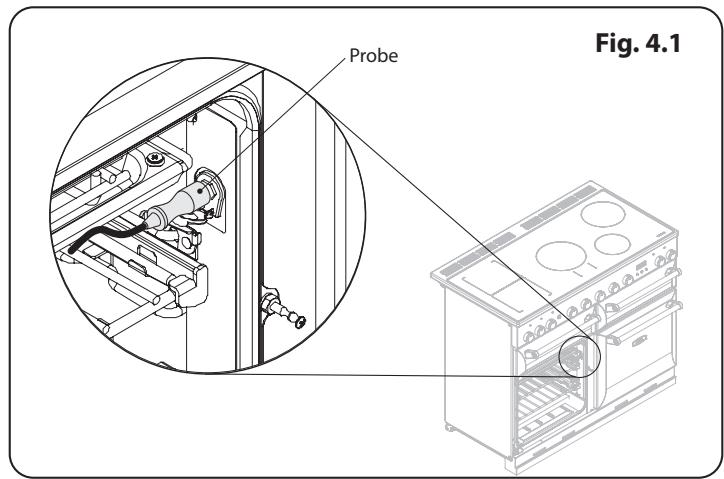 AGA MDX110EIBLK MASTERCHEF DELUXE - Setting the probe temperature to stop the oven - 4