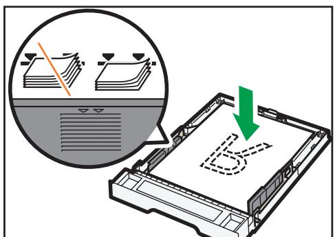 RICOH SP 211 - Chargement de papier dans le magasin 1 - 5