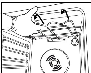 INDESIT IFW 3844  -  IFW 3844 P IX -  IFW 3844 H IX - DéPLACER L'ÉLÉMENT CHAUFFANT SUPÉRIEUR (CERTAINS MODELES SEULEMENT) - 2