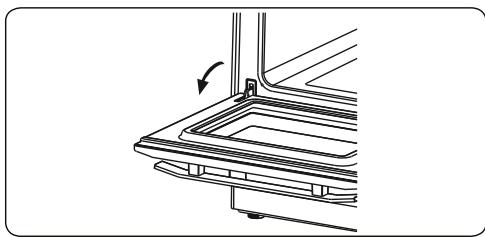 CONTINENTAL EDISON CEF77PIX - Rimozione dello sportello del forno - 1