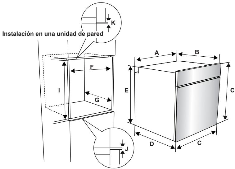 CONTINENTAL EDISON CEF77PIX - Instalación del horno - 2