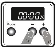 CONTINENTAL EDISON CEF77PIX - Utilisation du minuteur électronique Réglage de l'heure - 1