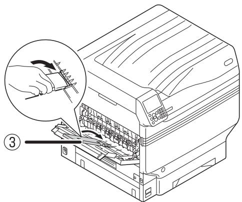 OKI PRO9541DN - Utilisation du récepteur face en bas (la face imprimée est vers le haut) - 3