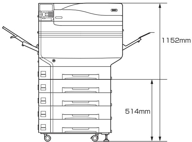 OKI PRO9541DN - Dimensions - 3