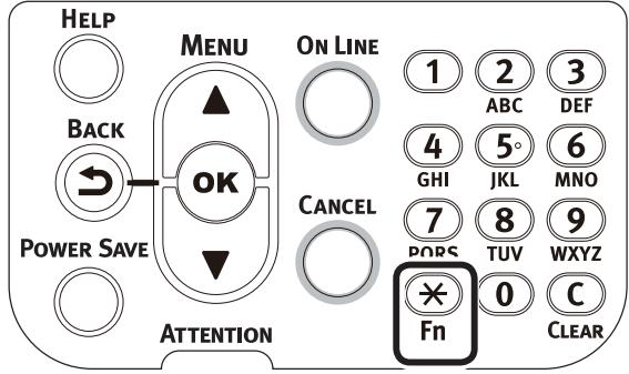 OKI PRO9541DN - Appuyer sur [Fn]. - 1