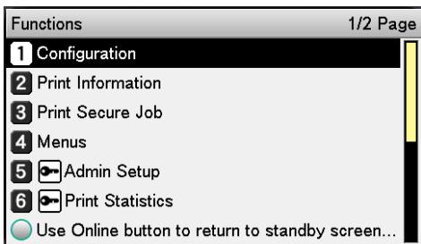 OKI PRO9541DN - Imprimer les « Informations de l'imprimante ». - 1