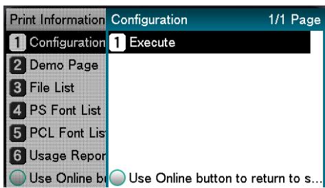 OKI PRO9541DN - Quand [Exécuter (Execute)] a été sélectionné, appuyer sur [OK (OK)]. - 1