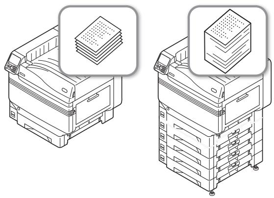 OKI PRO9541DN - Augmenter la quantité de papier pouvant être introduit - 1
