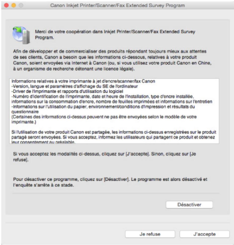 CANON TS5151 - L'icône Inkjet Printer/Scanner/Fax Extended Survey Program s'affiche OS) - 2