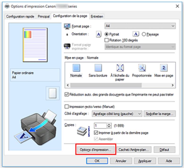 CANON TS5151 - Changement des options d'impression - 1