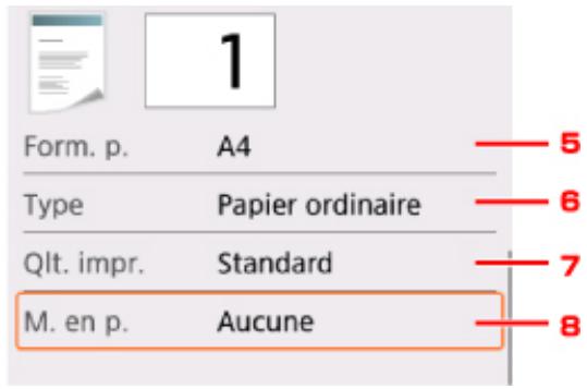 CANON TS5151 - Éléments de paramètre - 2