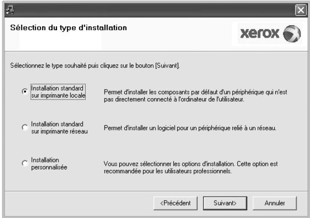 XEROX PHASER 3300MFPV/X - Sélectionnez Installation standard sur imprimante locale. Cliquez sur Suivant. - 1