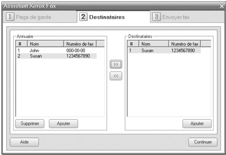XEROX PHASER 3300MFPV/X - Pour envoyer une télécopie via PC-Fax - 3