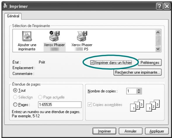 XEROX PHASER 3300MFPV/X - Impression dans un fichier (PRN) - 1