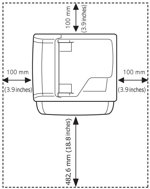 XEROX PHASER 3300MFPV/X - Espace de dégagement - 1