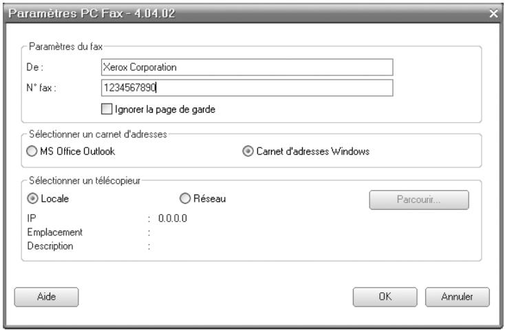 XEROX PHASER 3300MFPV/X - Configuration de PC-Fax - 1