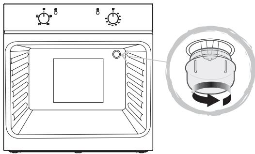 CATA CME6106X - Die Lampe der Backofenbeleuchtung austauschen - 1
