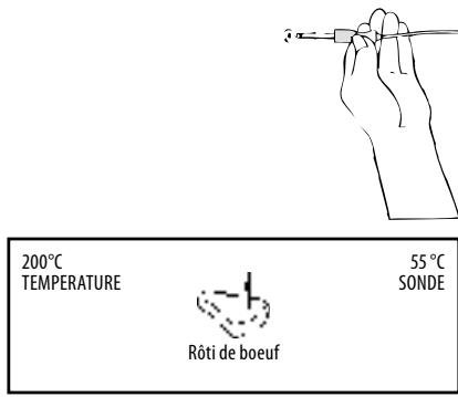 KITCHENAID KOSCX45600 - Si la SONDE n'est PAS utilisée : - 2