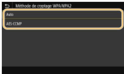 CANON LBP611CN - Sélectionnez une méthode de cryptage. - 1