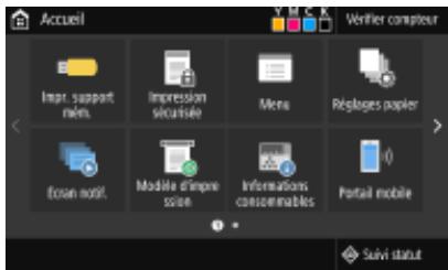 CANON LBP611CN - Affichage d'Application Library (Bibliothèque d'applications) - 1