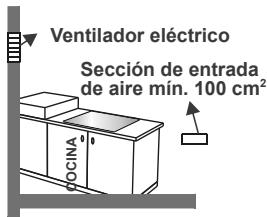 CONTINENTAL EDISON CP9060MCR - Extracción de los gases quemados del entorno - 4