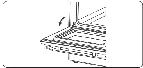 CONTINENTAL EDISON CP9060MCR - Rimozione dello sportello del forno - 1