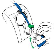 BESAFE IZI COMBI X3 - Rearward-facing in the front seat: installation - 4