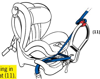 BESAFE IZI COMBI X3 - With the anchor belts in place the installation can continue: - 3