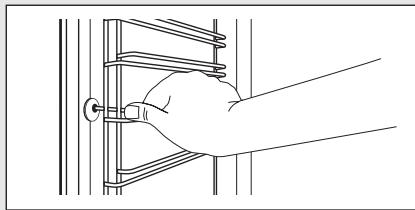 ELECTROLUX EOF6P40VX0  -  EOF6P40VX -  EOF6P40Z -  EOF6P40VX0 - Comment enlever : Supports de grille - 1