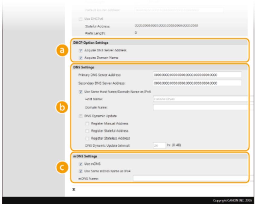 CANON LBP233DW - ■Configuring IPv6 DNS - 1