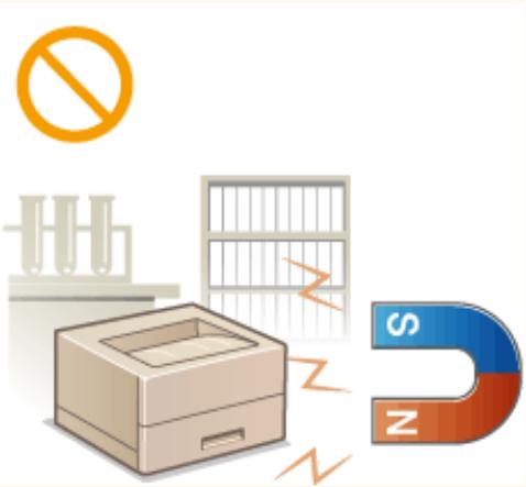 CANON LBP233DW - Do not install in the following locations that may result in damage - 1
