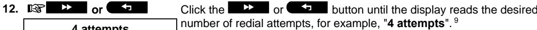 VISONIC POWERMASTER 30 - To Program the Number of Redial Attempts - 4