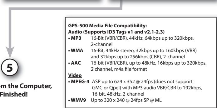 HARMAN KARDON GPS-500 WE - Loading Media Files* - 5