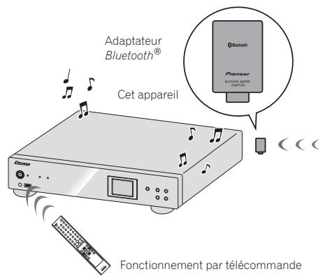 PIONEER N-50 - Lecture audio Bluetooth® (en option) - 1