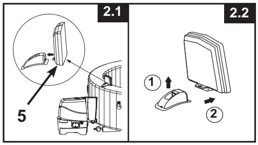INTEX PURESPA GREYWOOD DELUXE - Chargement et installation de la tablette de commande du spa - 2