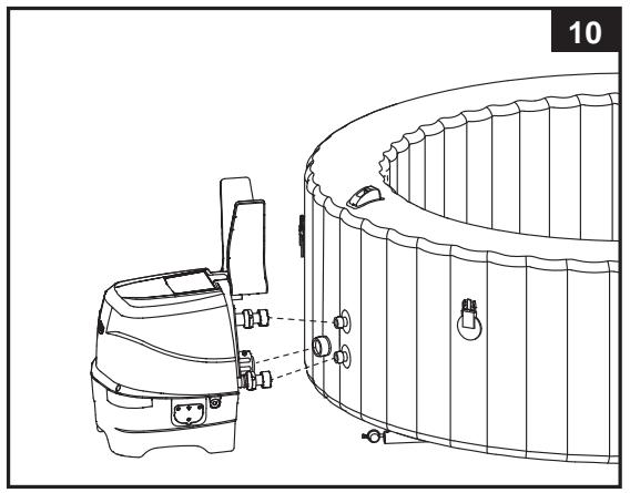 INTEX PURESPA GREYWOOD DELUXE - Installer l'unité de contrôle du spa - 1