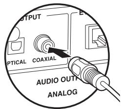 ONKYO NS-6170 - Connecting with a digital coaxial cable - 1
