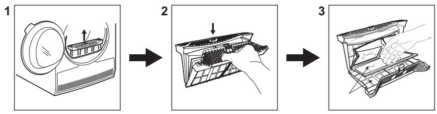 AEG-ELECTROLUX T8DBG861 - Cleaning the filter - 1