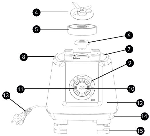 WILFA POWERFUEL BLENDER PB2B-P1200 - OPIS OGÓLNY PRODUKTU - 2