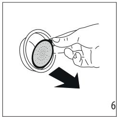 DELONGHI DEDICA ARTE EC885.GY - Cleaning the coffee filters - 4