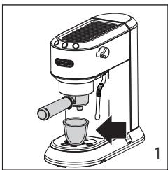 DELONGHI DEDICA ARTE EC885.GY - PROGRAMACION DE LAS CANTIDADES DE CAFÉ EN LA TAZA - 1