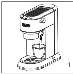 DELONGHI DEDICA ARTE EC885.GY - MAKING HOT WATER - 1