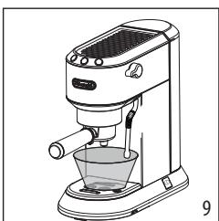 DELONGHI DEDICA ARTE EC885.GY - PREPARING YOUR MACHINE FOR FIRST USE - 10