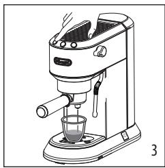 DELONGHI DEDICA ARTE EC885.GY - PROGRAMACION DE LAS CANTIDADES DE CAFÉ EN LA TAZA - 3