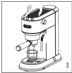 DELONGHI DEDICA ARTE EC885.GY - PROGRAMMING THE QUANTITIES OF COFFEE IN THE CUP - 3